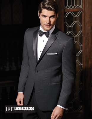 Single Breasted Notch One Button - Ashton Plaid Grey  Slim